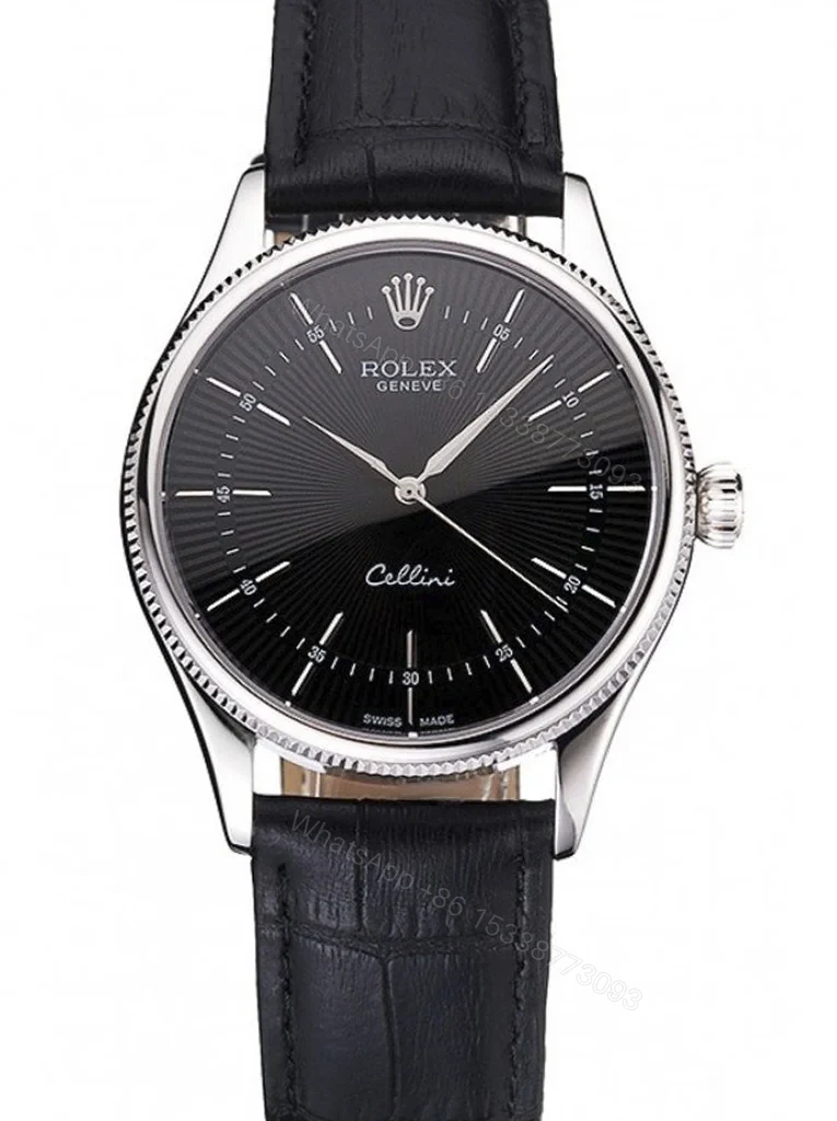 Superclone Rolex Cellini Black Dial REP016809 — view 1