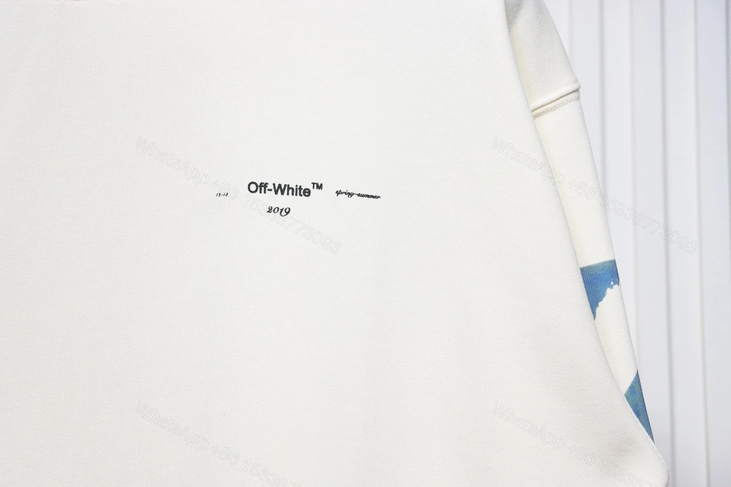 View 8 of Off-White Oil Painting Printed White Hoodie