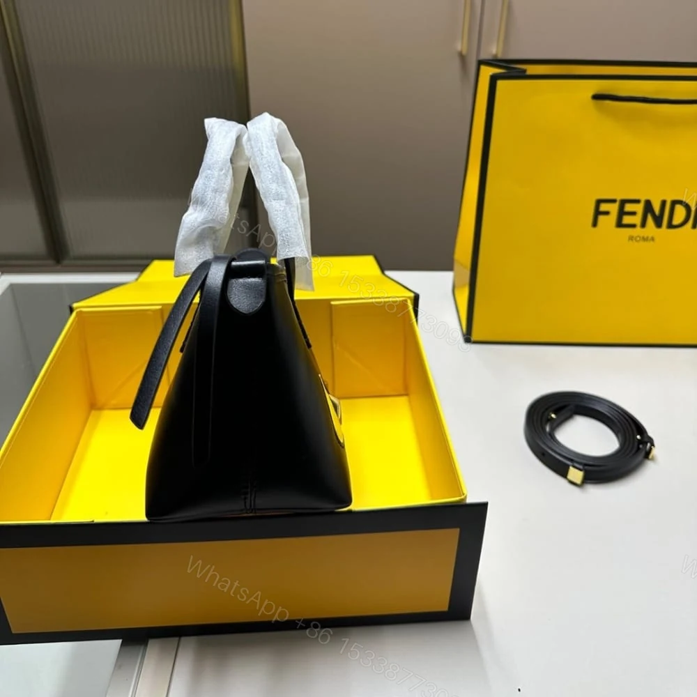 View 3 of FENDI ROLL LUNAR NEW YEAR MINI BAG BLACK 17CM 8BS096ATXUF1QIO