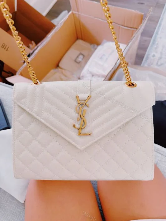 View 3 of FIRST COPY YSL SAINT LAURENT WHITE BAG