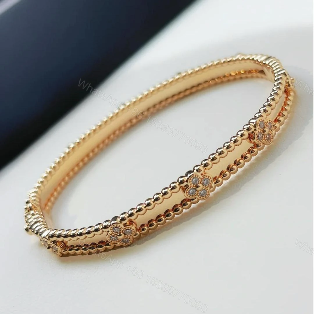 View 3 of VCA Perlée Sweet Clovers Bracelet