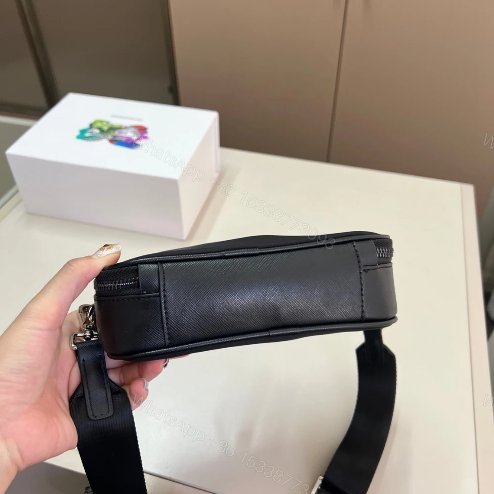 View 6 of Prada Brique Re Nylon And Saffiano Bag Black 20Cm