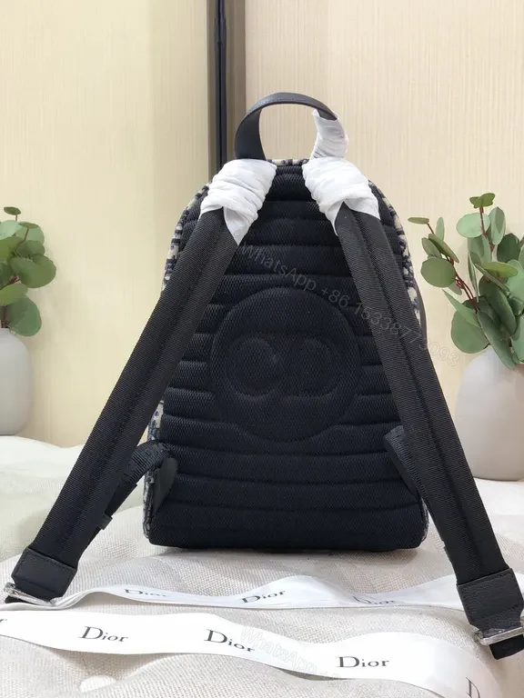 View 8 of Compact Monogram Backpack â€“ Designer-Inspired, Structured, Everyday Luxury