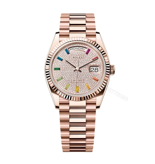 Superclone Rolex Day-Date Diamond-Paved Dial 128235-0039 36 mm — view 1