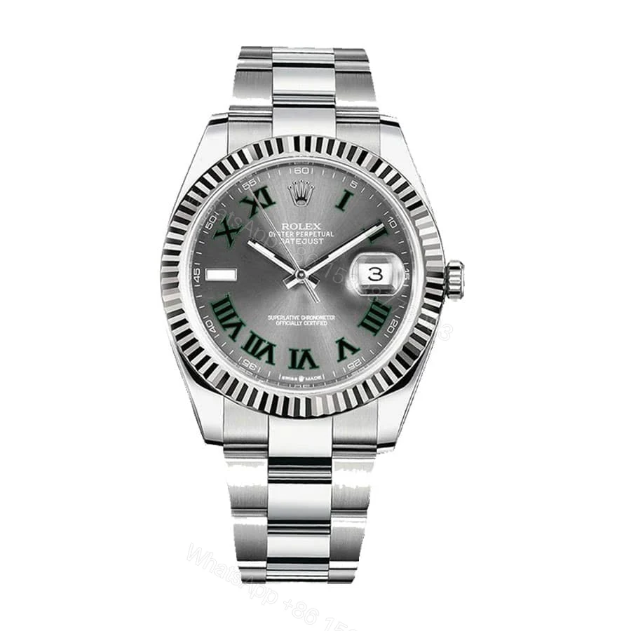 Rolex Datejust 41 126334 Super Clone : White Rolesor Wimbledon Dial — view 1