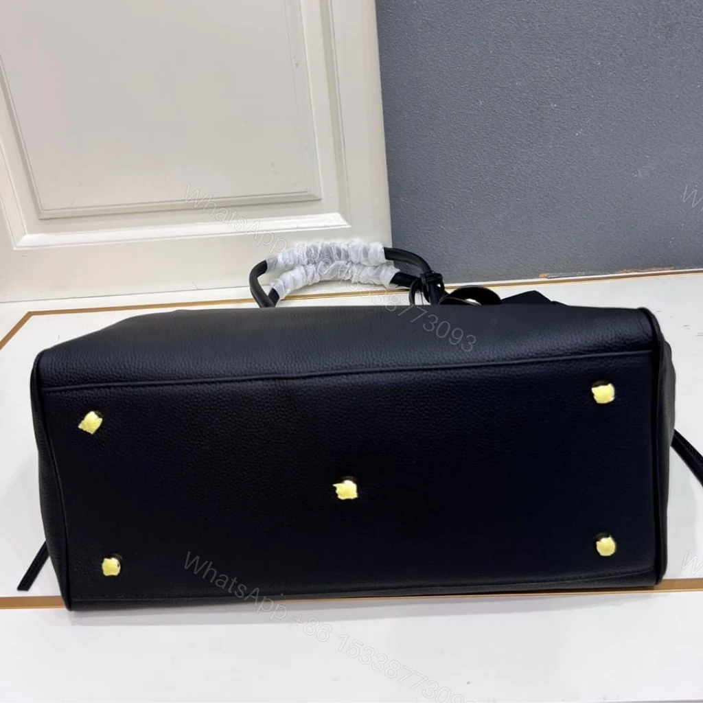 View 6 of Chanel Large Tote Bag Grained And Gold Tone Metal Black 43cm AS6289 B24248 94305