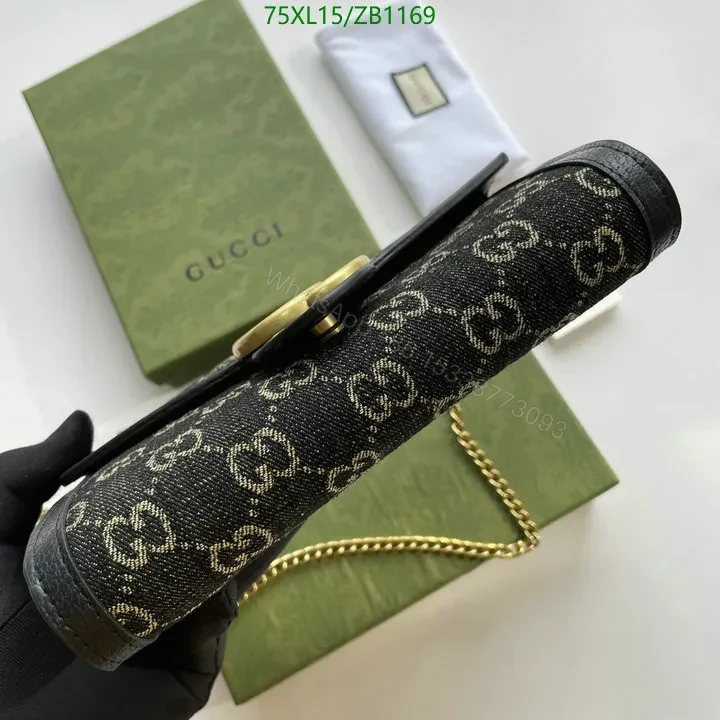 View 6 of Sophisticated Black Small Gucci Horsebit 1955 Designer Tote Bag JV83CR