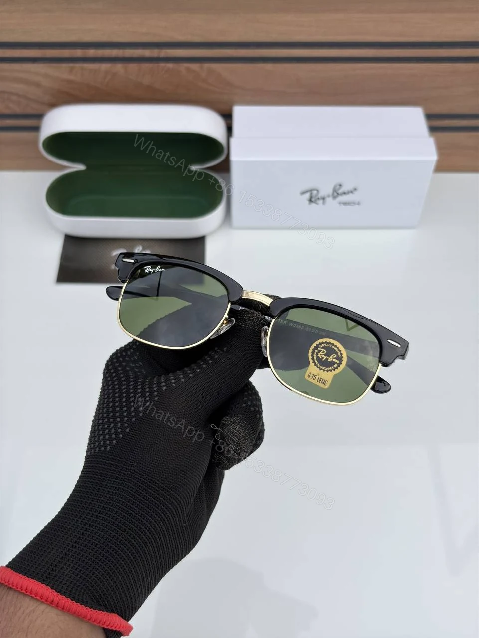 View 4 of First Copy Rayban 3016 Golden Green