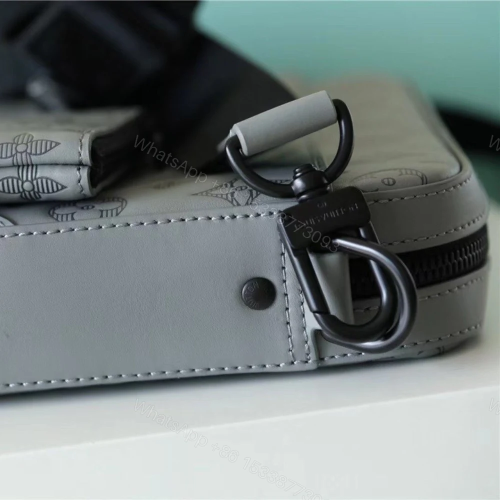 View 7 of Louis Vuitton Duo Messenger Monogram Shadow Anthracite Gray 26Cm LV M46104
