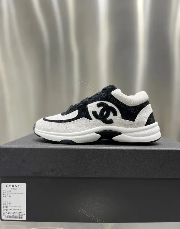 Ultra-Polished Leather Sneaker: Black & Ivory Luxe High-Top — view 1