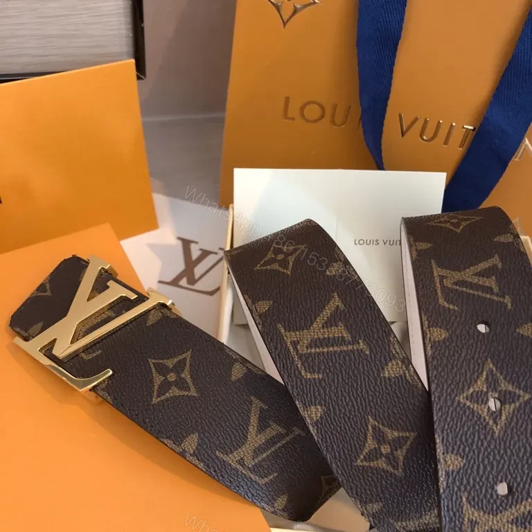 View 7 of Iconic Monogram Belt: LV Gold Buckle, Coated Canvas