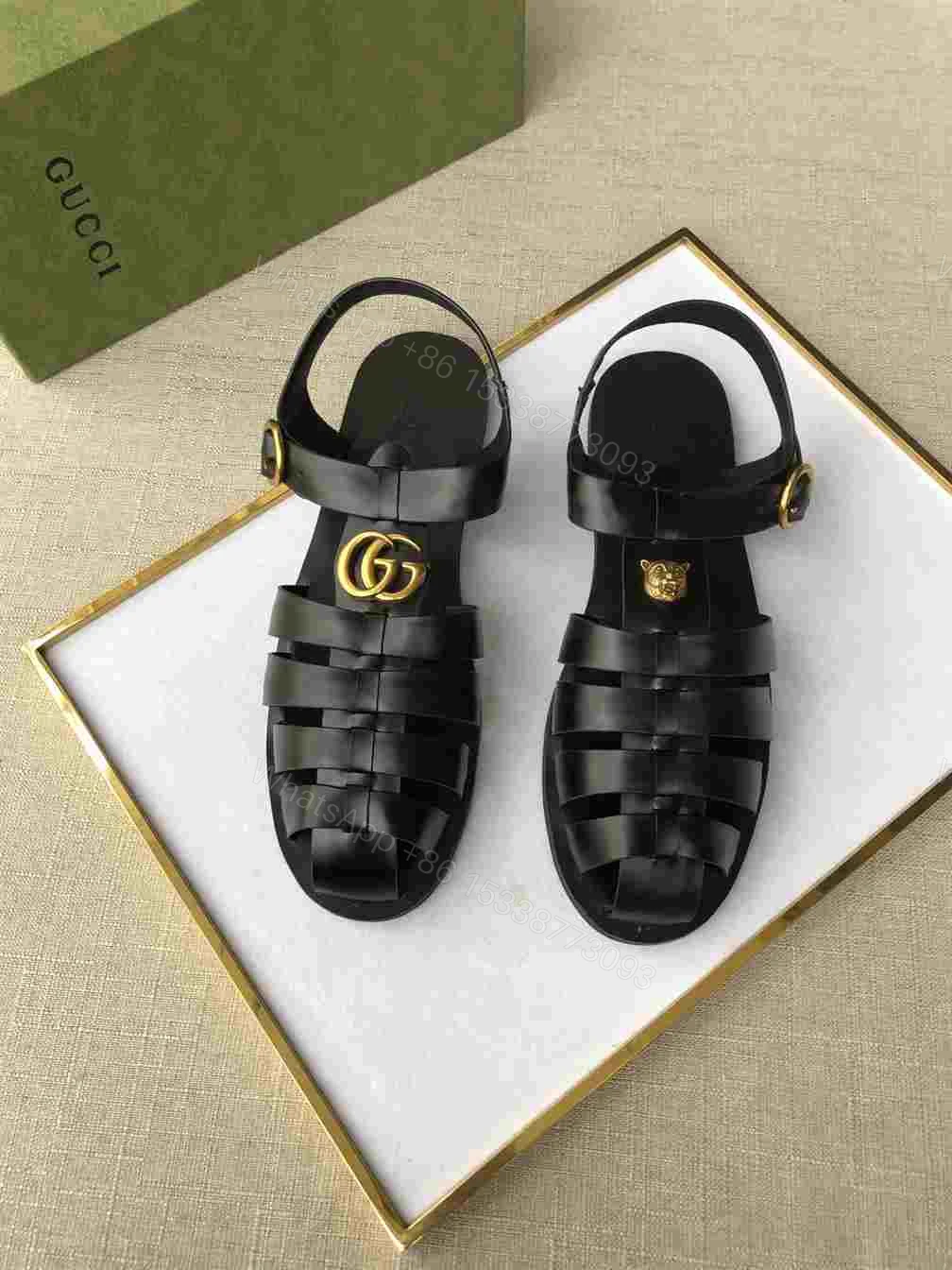 View 3 of GUCCI SANDAL WITH DOUBLE G – SDG005