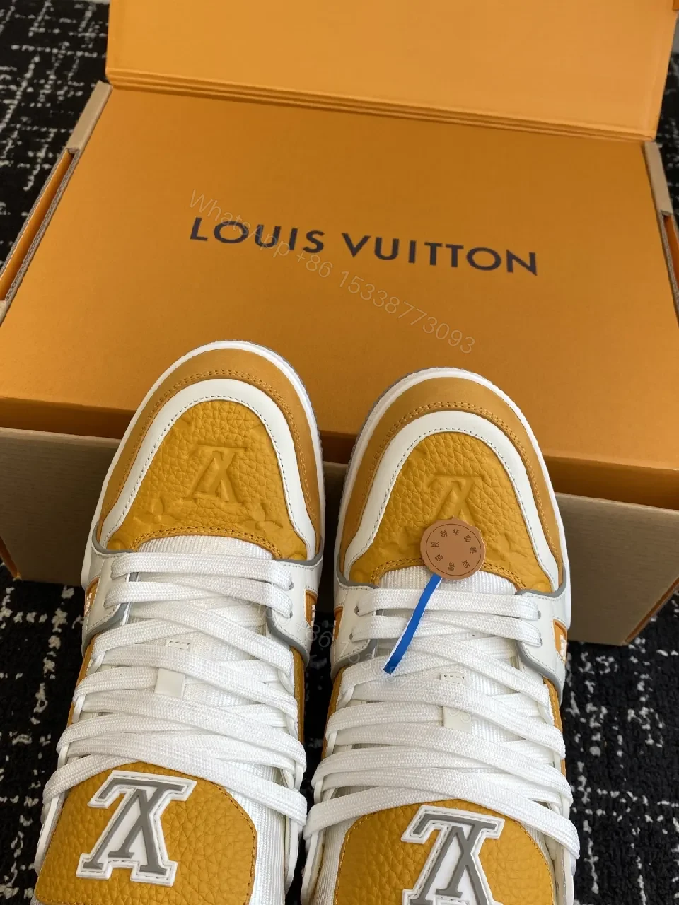 View 8 of Amber Leather High-Top Sneakers: Luxe Street Style, All-Day Comfort