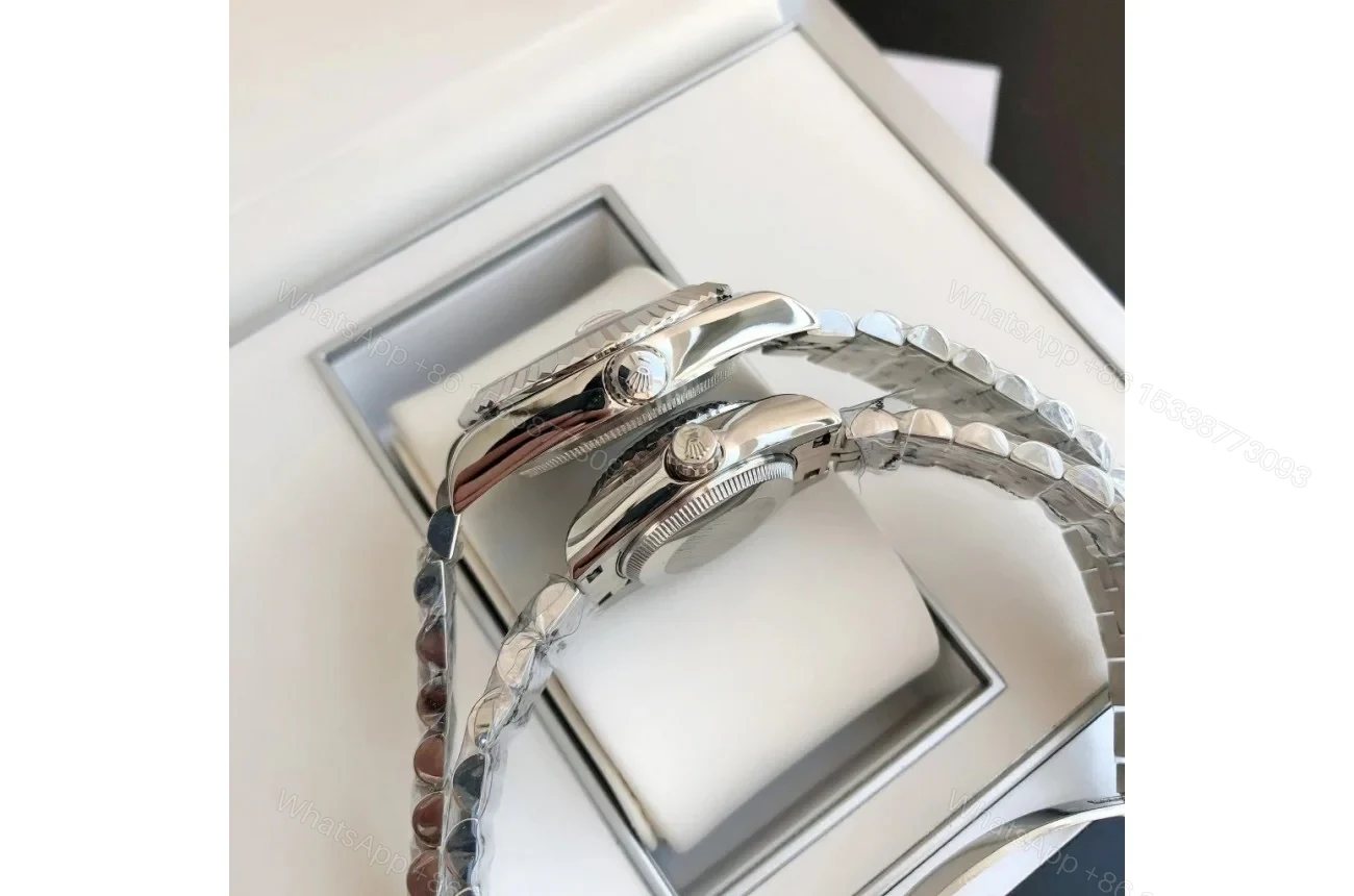 View 7 of Replica Rolex Datejust SS/SS Jub Blue/Dial 36/28 mm