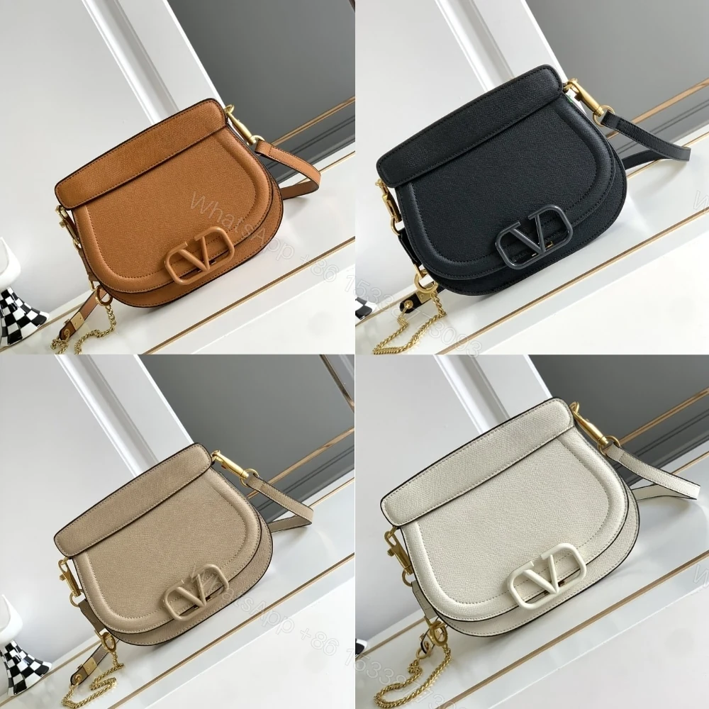 View 6 of VALENTINO VSLING BAG IN GRAINED WHITE 22CM