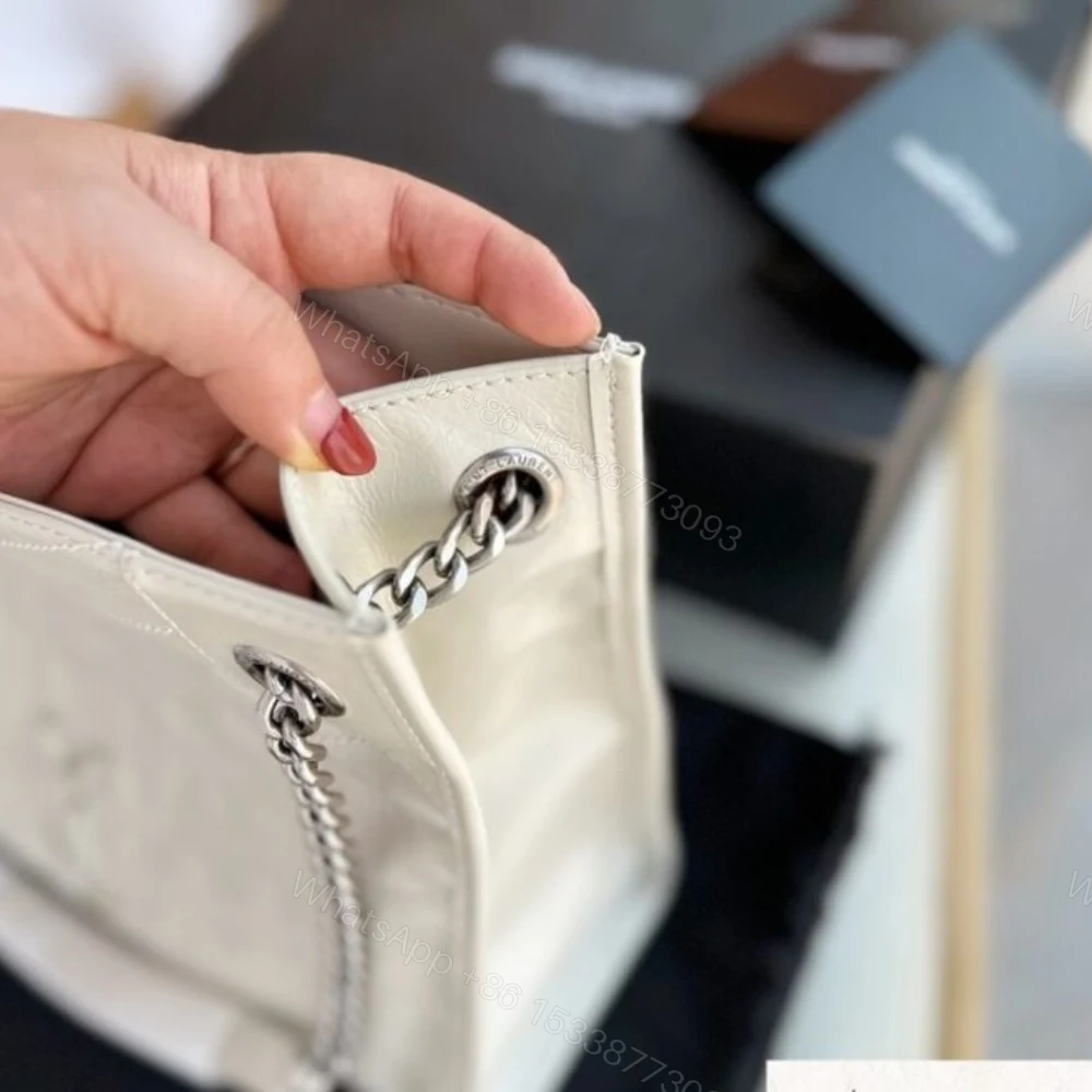 View 2 of Saint Laurent Medium Niki Shopping Bag White 32Cm