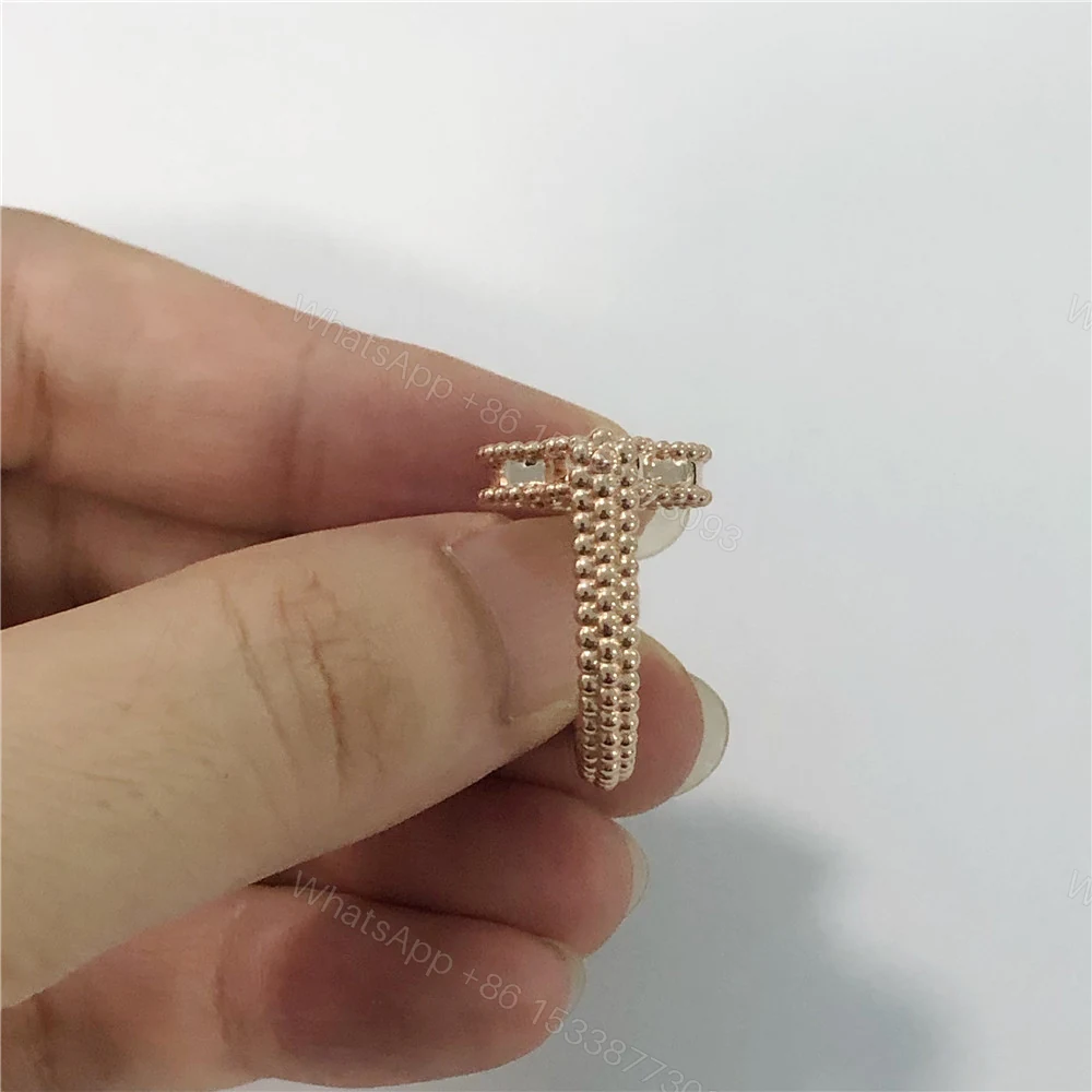View 3 of VCA 18k Rose Gold Vintage Alhambra Reversible Guilloche Ring VCARP7U500