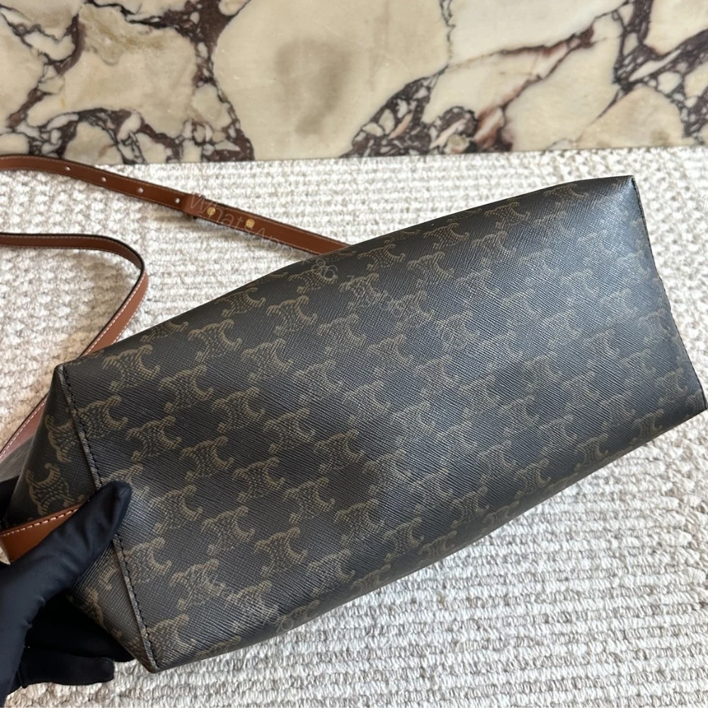 View 7 of Celine Soft Shopper Bag In Triomphe Canvas 33Cm