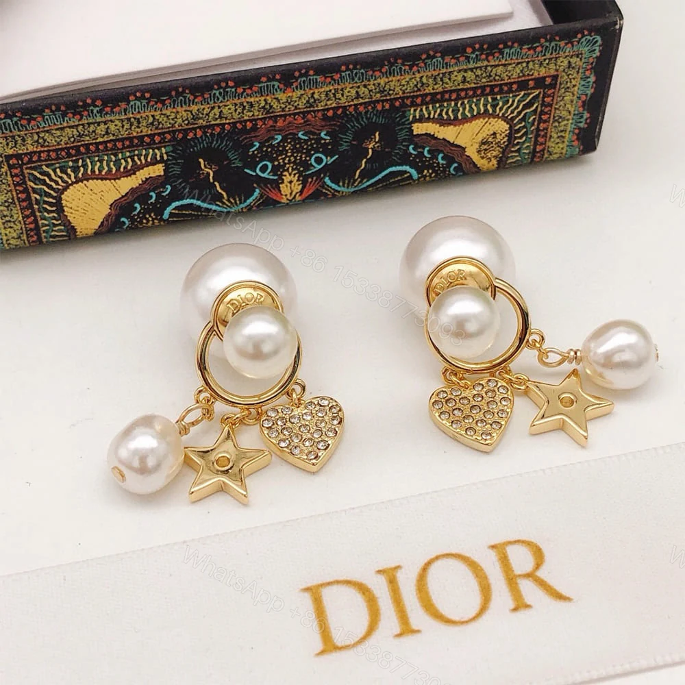 View 2 of DIOR Pearl charm earrings