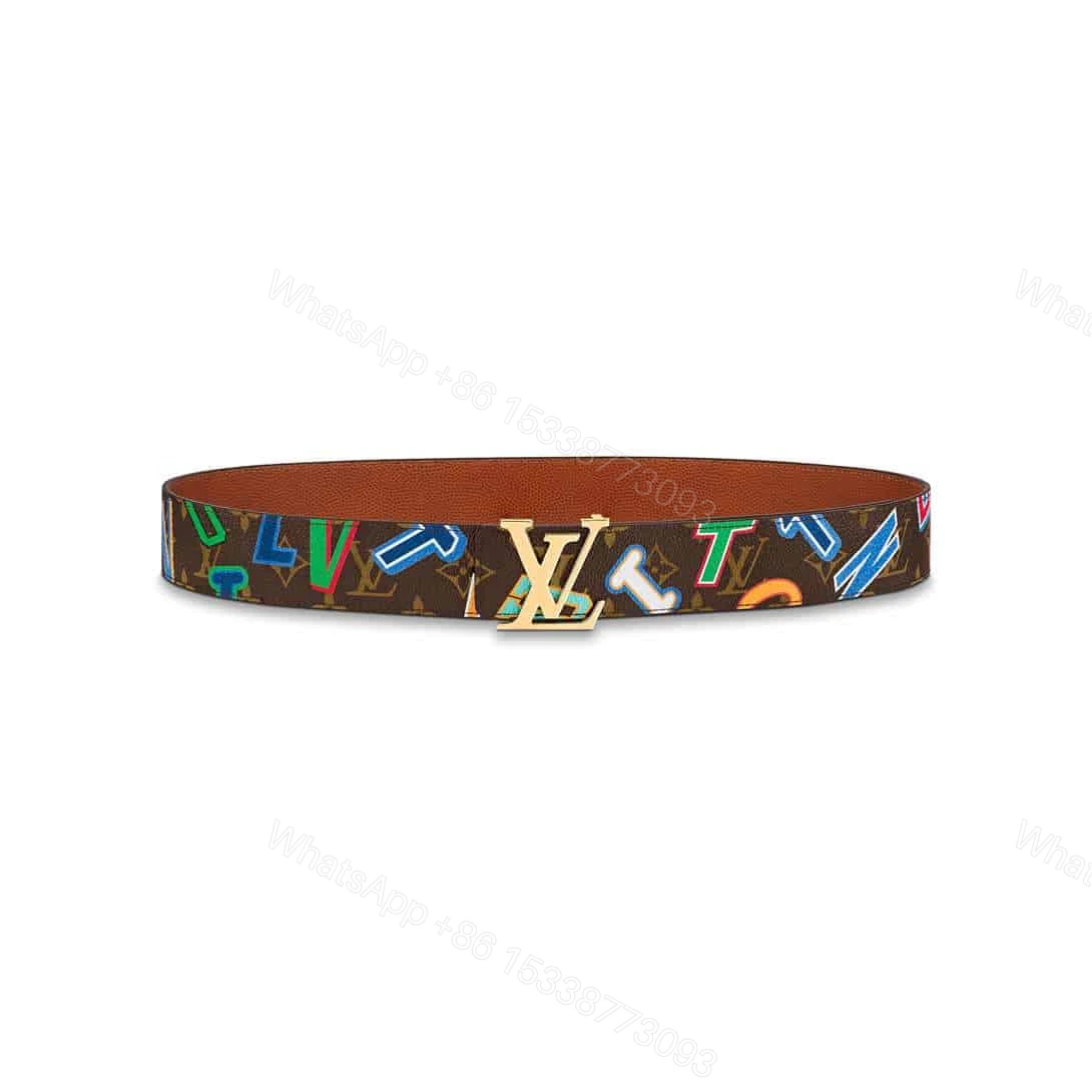 LOUIS X NBA LV INITIALES 40MM REVERSIBLE BELT MONOGRAM CANVAS CALF LEATHER REVERSE – B75 — view 1