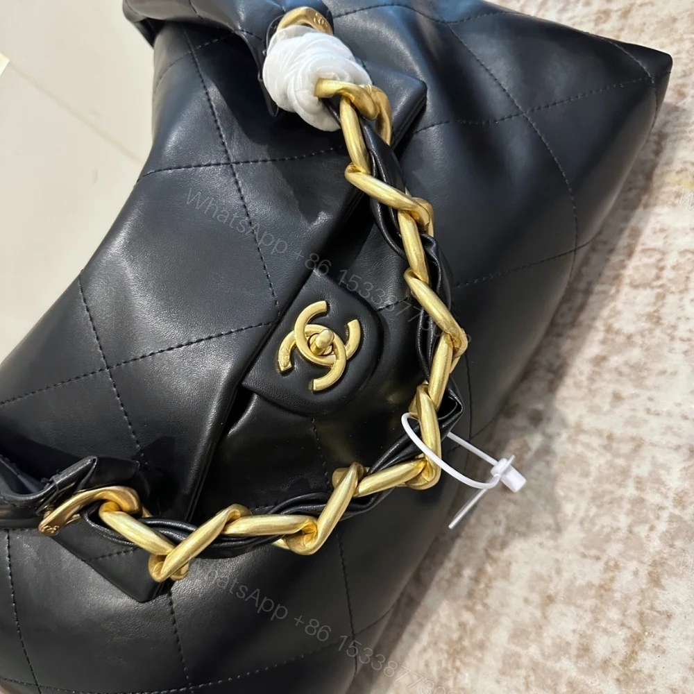 View 4 of Chanel Maxi Hobo Bag Black 43Cm