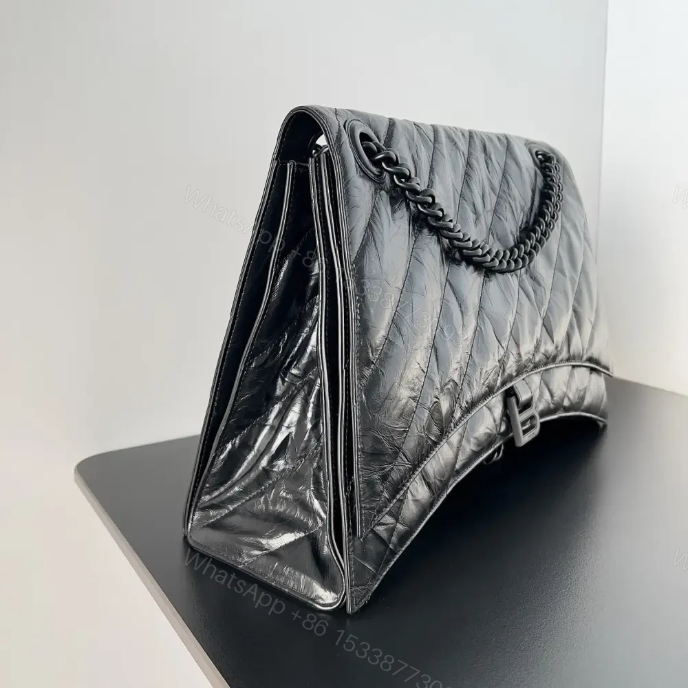 View 3 of 高仿BalenciagaCrush鏈條包大號M