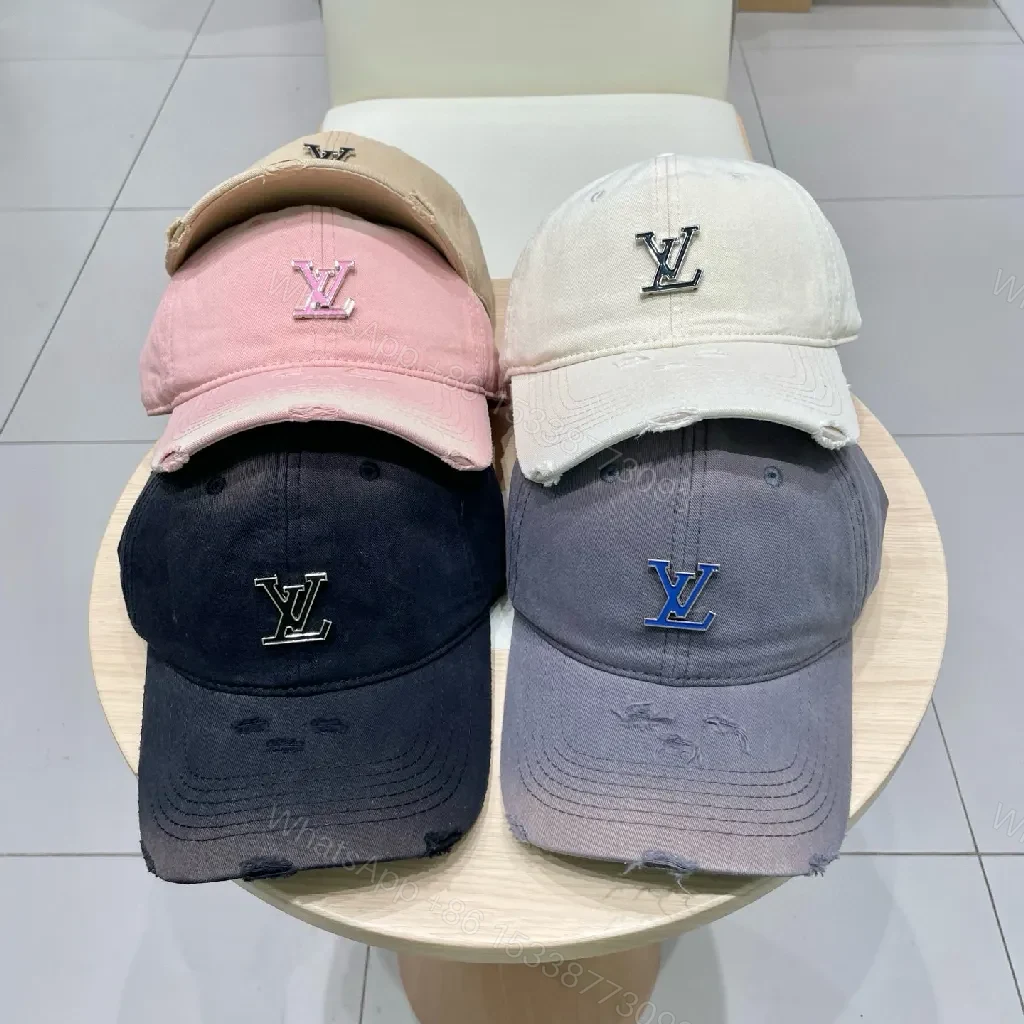 View 3 of Beige Cotton Cap – Subtle LV-Style, Durable, Low-Profile