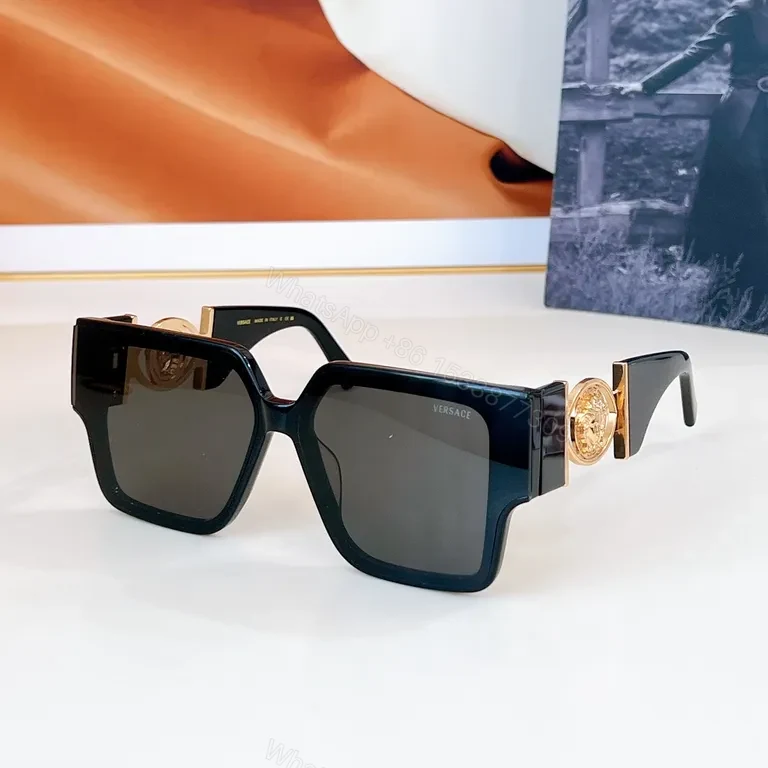 Bold Oversized Sunglasses with Gold Accents: Statement Layer — view 1