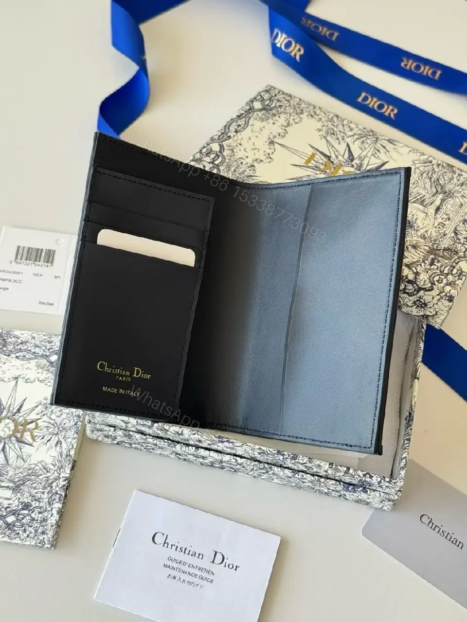 View 3 of Chic Textured Card Holder: Slim Gold-Accent Everyday Luxury