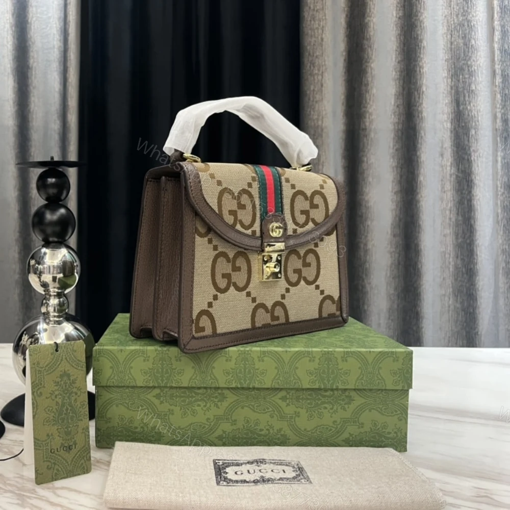 View 4 of Gucci Ophidia Small Jumbo GG Bag Brown 24Cm