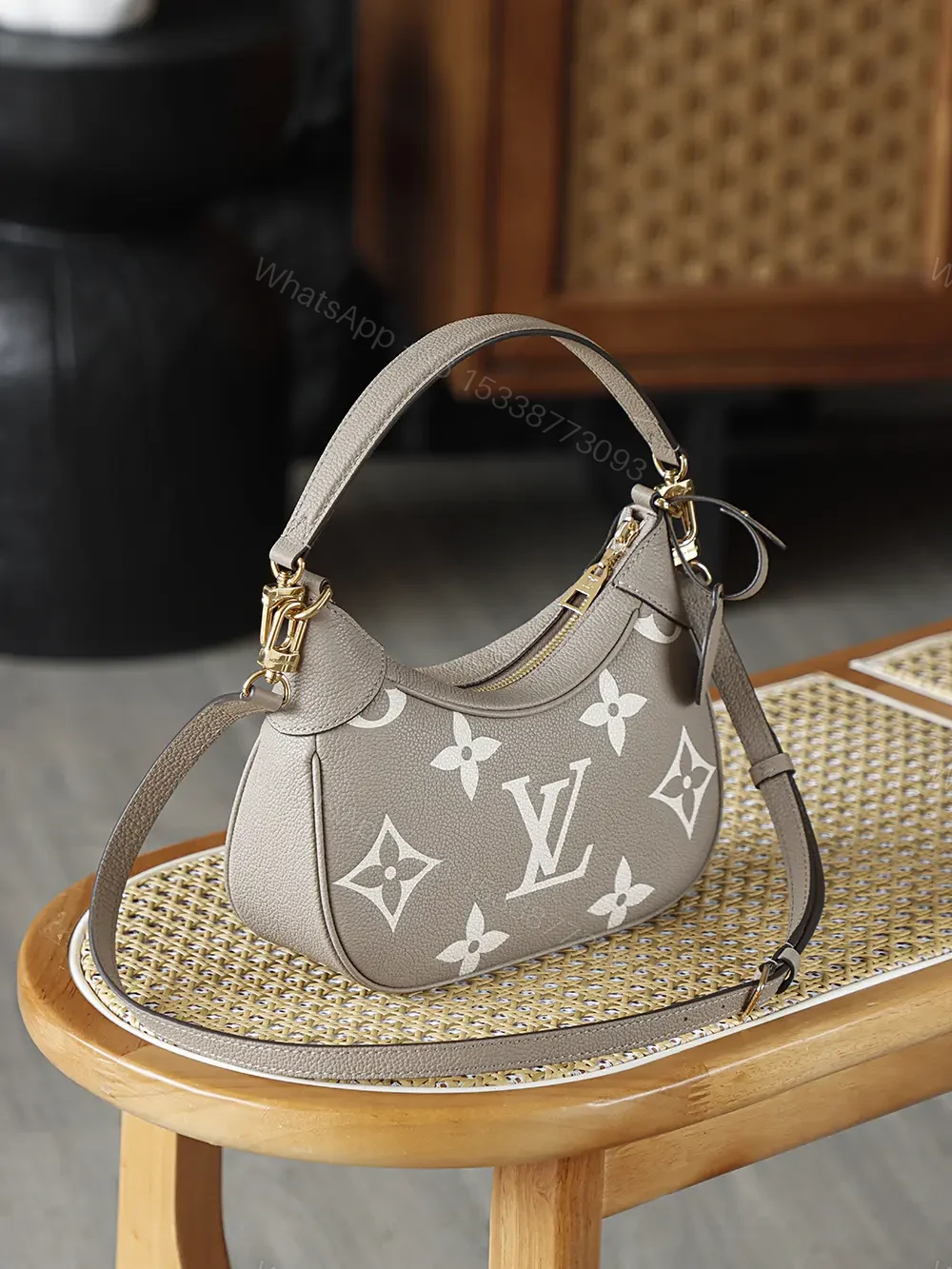View 4 of Louis Vuitton Bagatelle Bicolor Monogram Empreinte Shoulder Bag