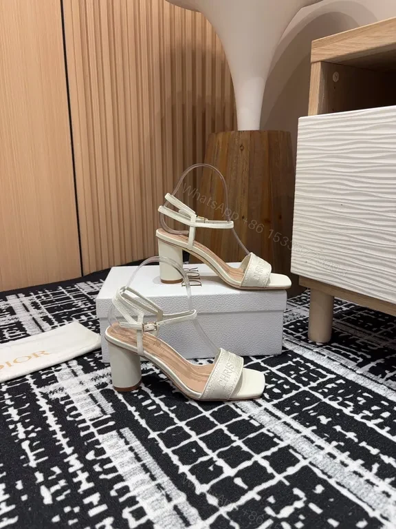 View 3 of Chic Clear-Strap Sandals: Modern Dior-Inspired Couture Style