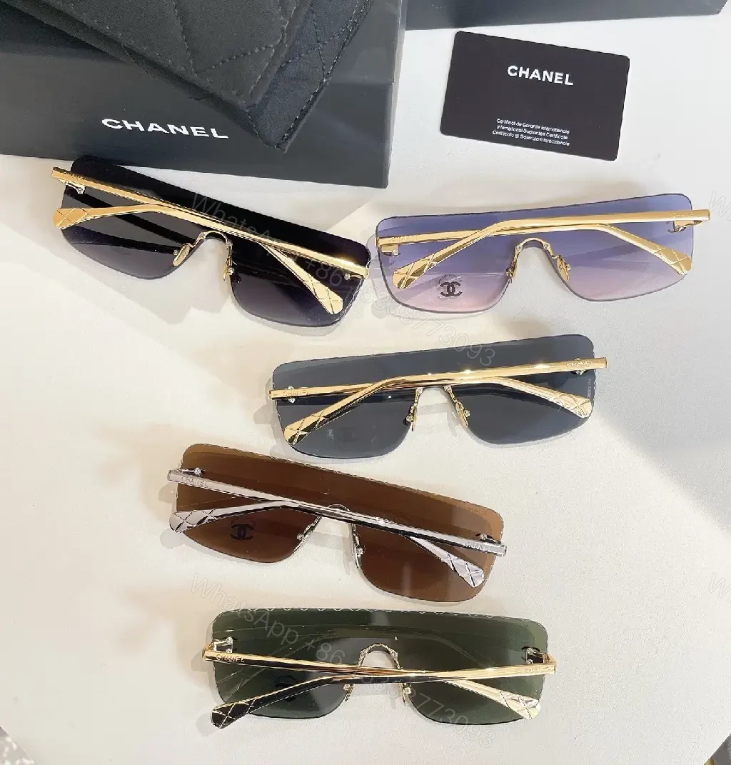 View 9 of Shield Sunglasses: Oversized, Two-Tone Frame, Gold Accent, UV Protection