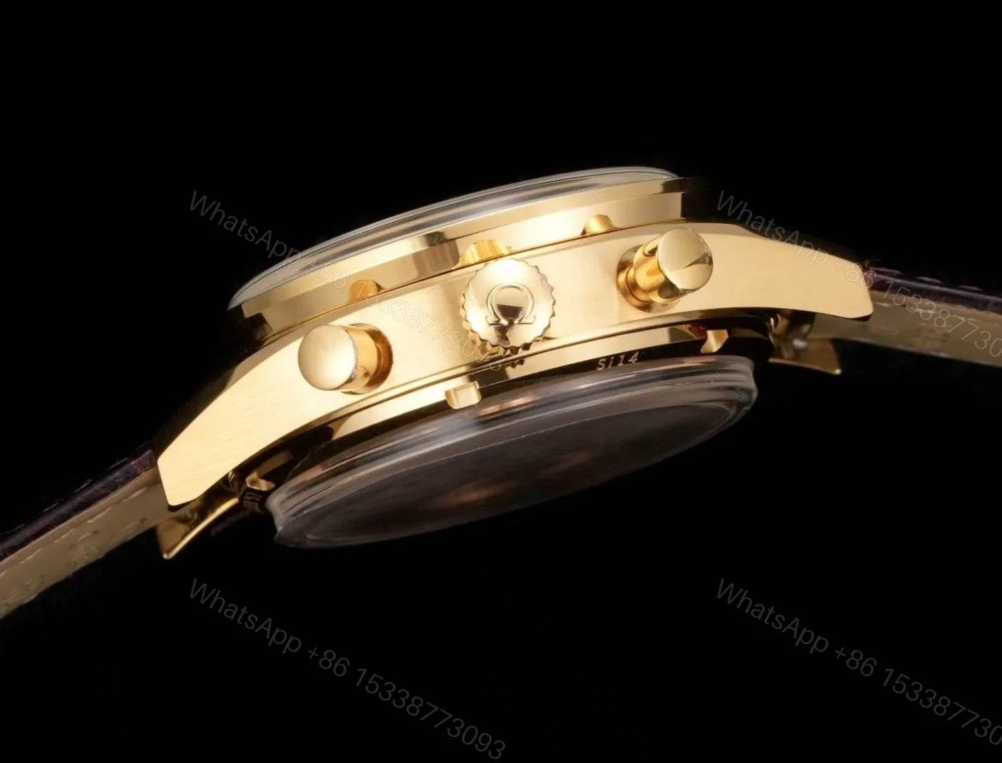 View 6 of Omega Speedmaster Broad Arrow Yellow Gold Enamel 3656.20.31