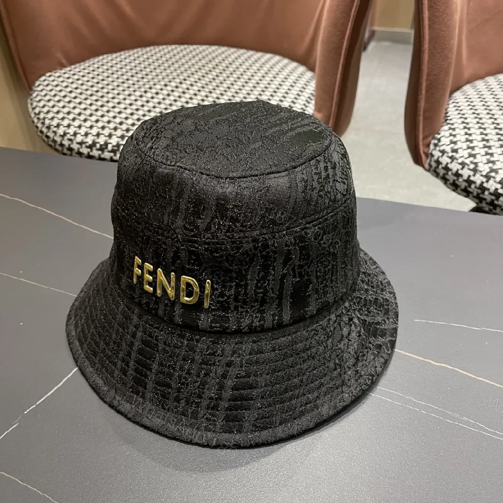 View 6 of Textured Monogram Bucket Hat: Luxe, Unisex, Night-to-Day Accessory