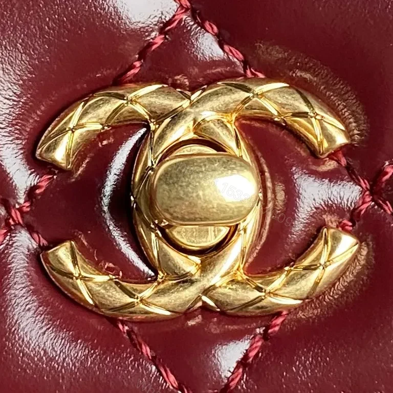 View 4 of Chic Quilted Satchel with Gold Chainâ€”Elegant, All-Day Luxury Bag