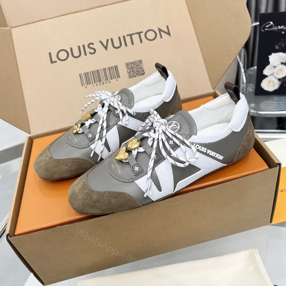 View 3 of Louis Vuitton LV Sneakerina Pistachio Brown 1AIEMT