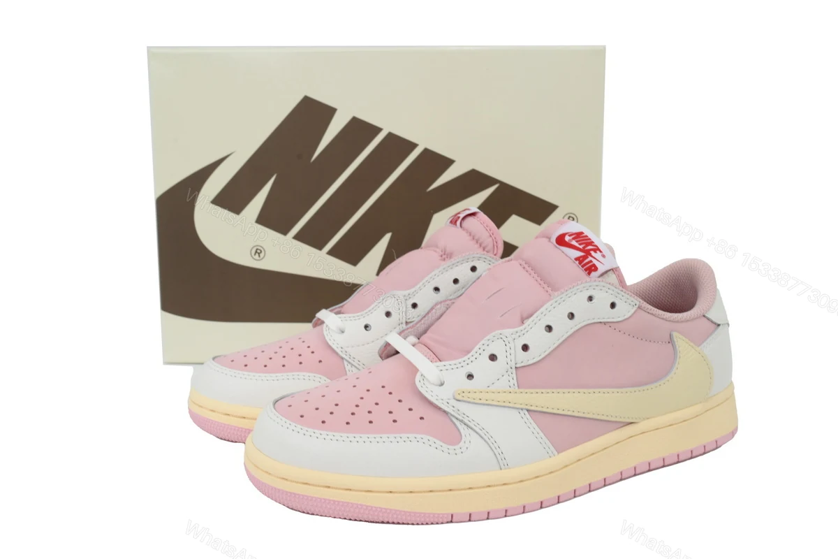 Travis Scott x Air Jordan 1 Low OG Shy Pink DM7866-600 — view 2
