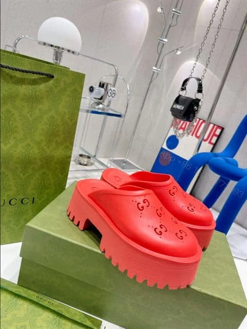 View 2 of GUCCI WONMEN’S PLATFORM PERFORATED G SANDAL – SDG011