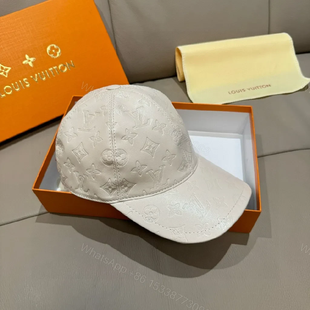 View 3 of Patterned Monogram Cap: Elevated Detail, Subtle Luxury Cap