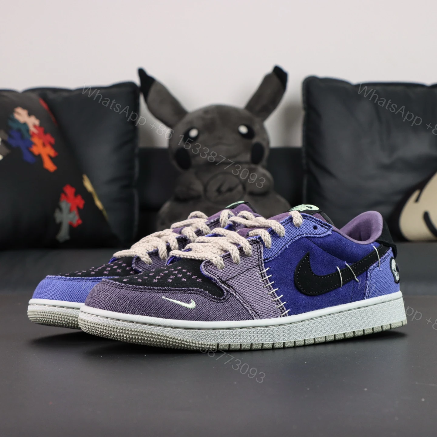 View 8 of Jordan 1 Retro Low OG Zion Williamson Voodoo Alternate 2025 Reps