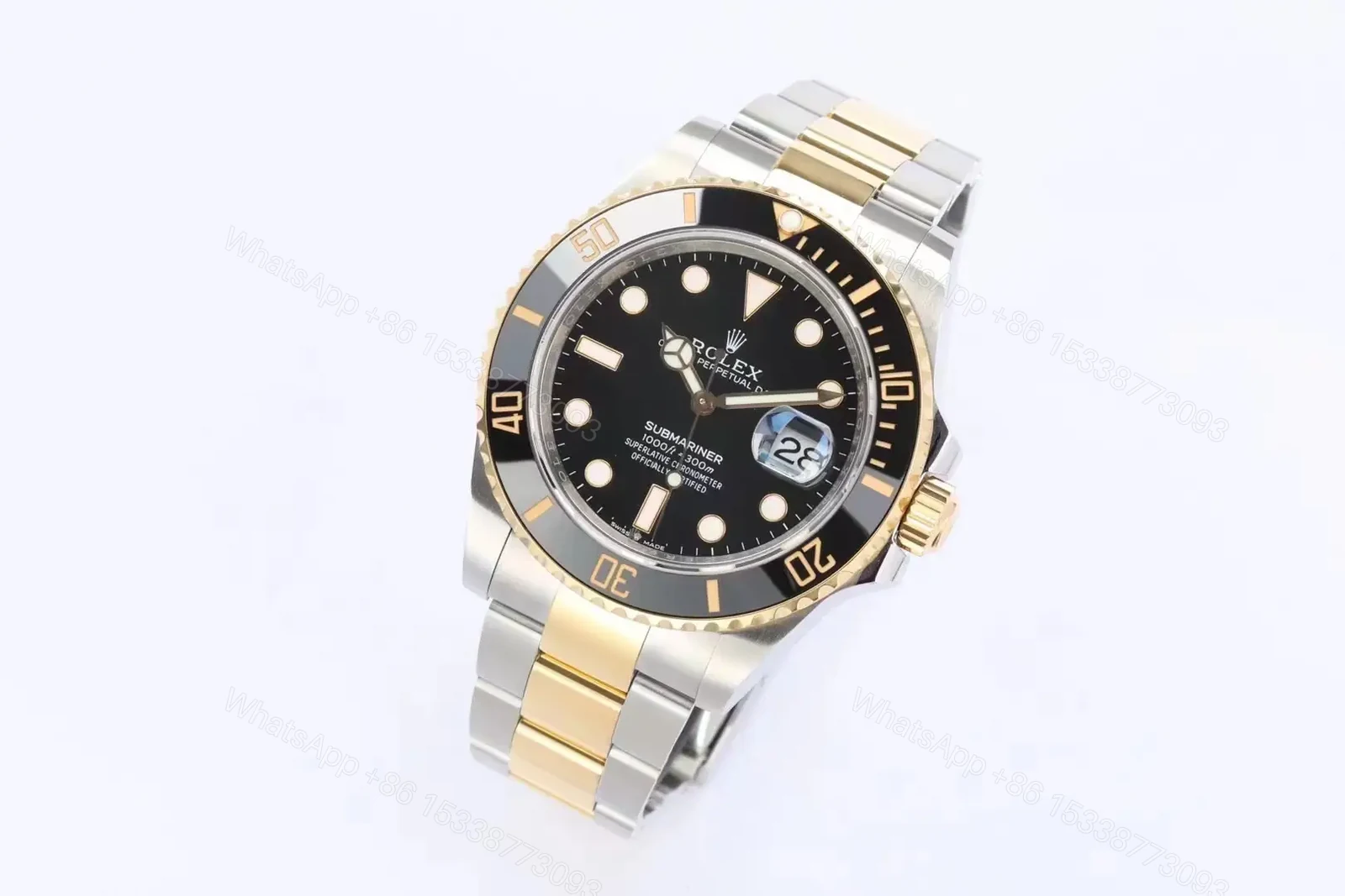 View 3 of Rolex Submariner Date 41 Stainless Steel Yellow Gold Black Dial Watch 126613LN-0002