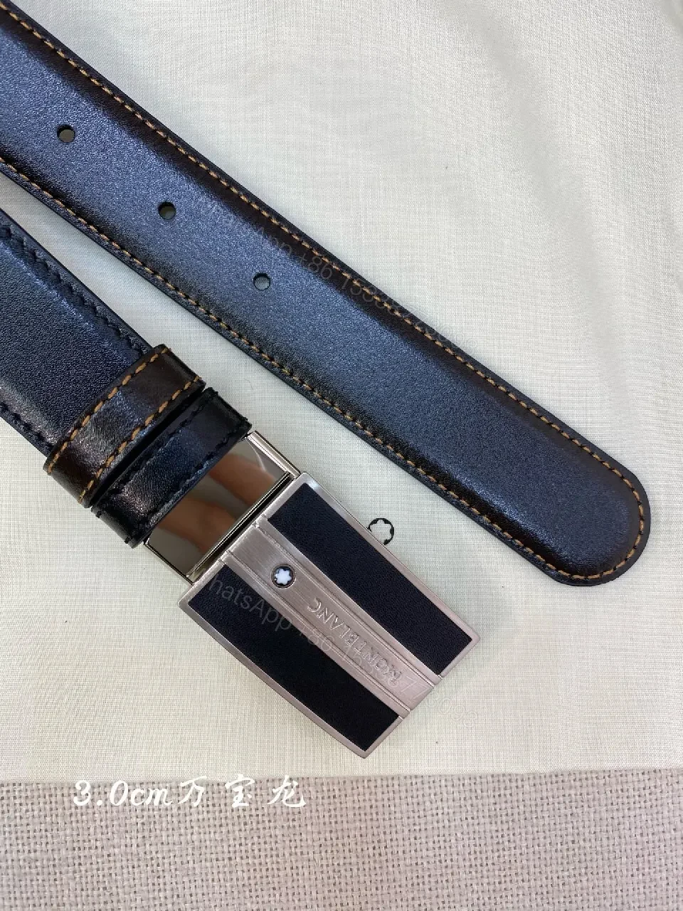 View 5 of Refined Leather Belt | Minimal, Durable, Signature Buckle