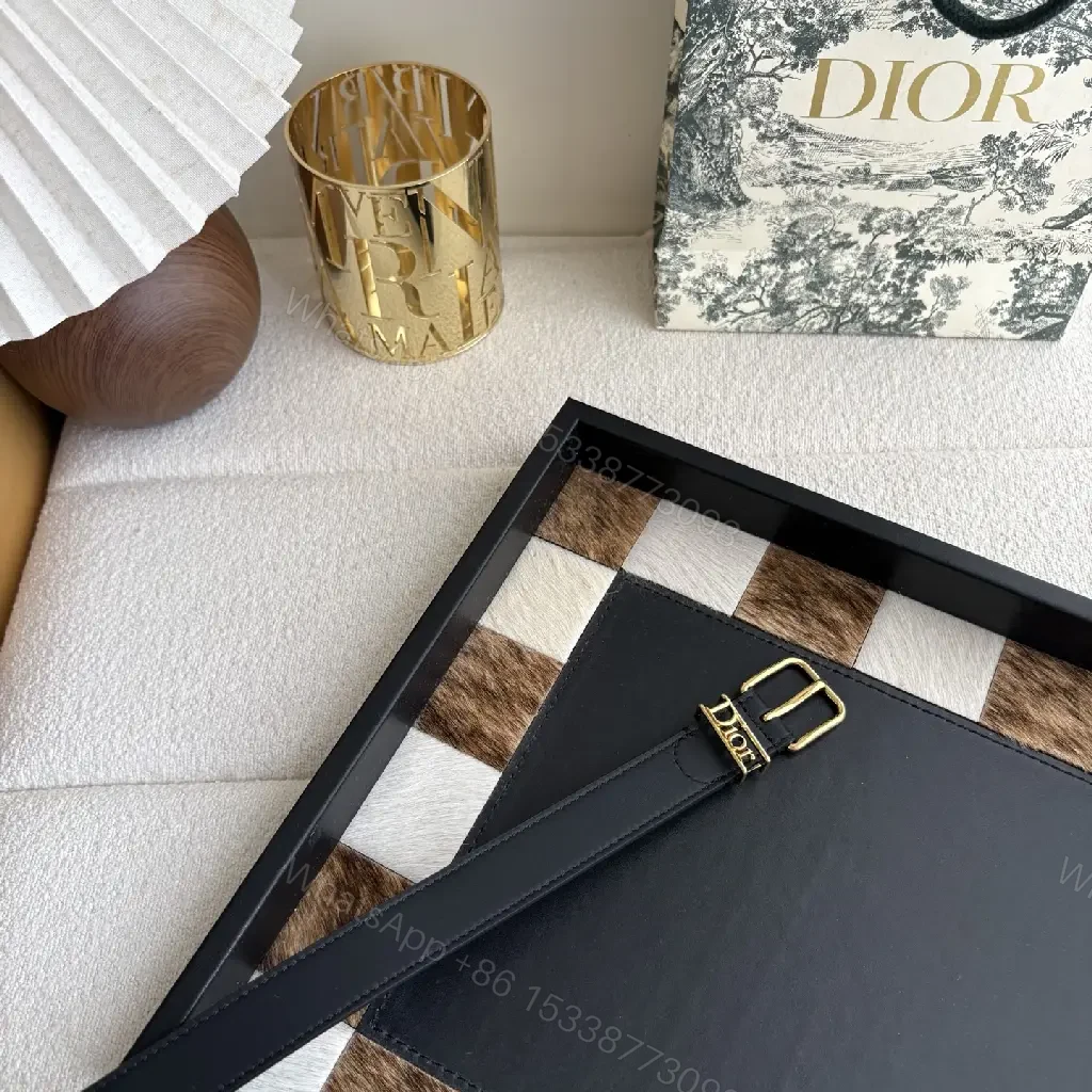 View 5 of Black Leather Clutch Bag - Gold Buckle Strap, Matte Finish