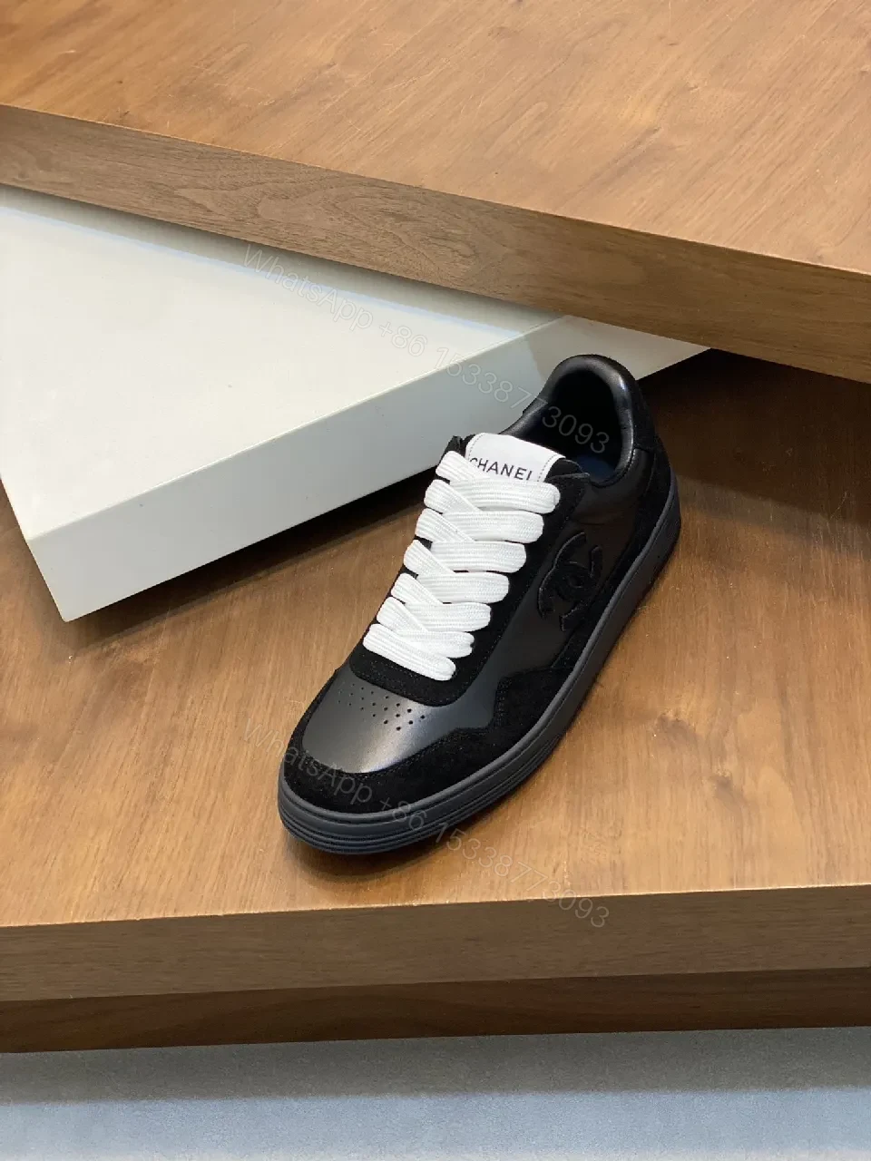 Chic Black Sneaker: Patent, Suede, Luxe Casual Comfort — view 1