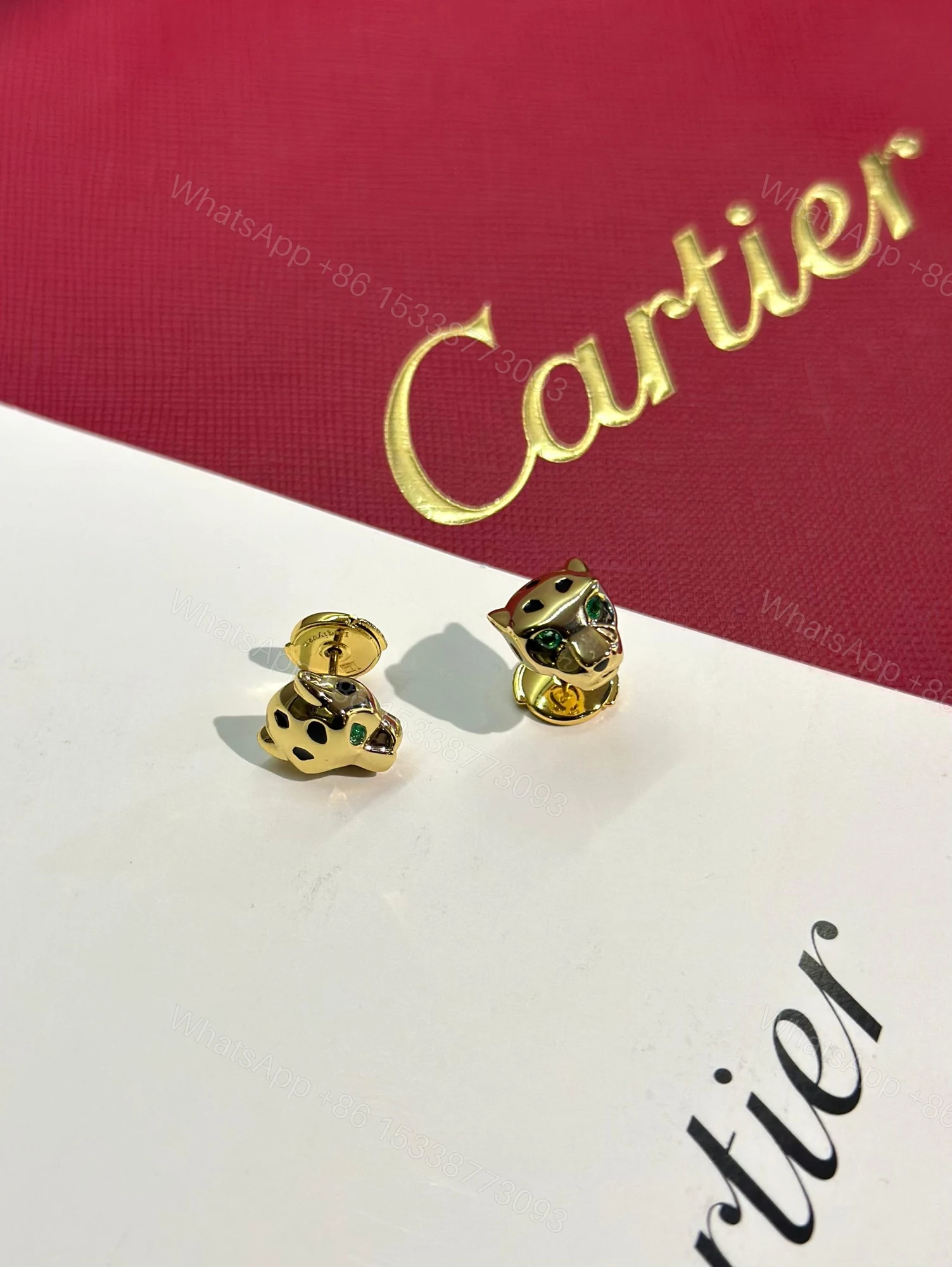 Cartier Tiger Earrings Replica — view 1