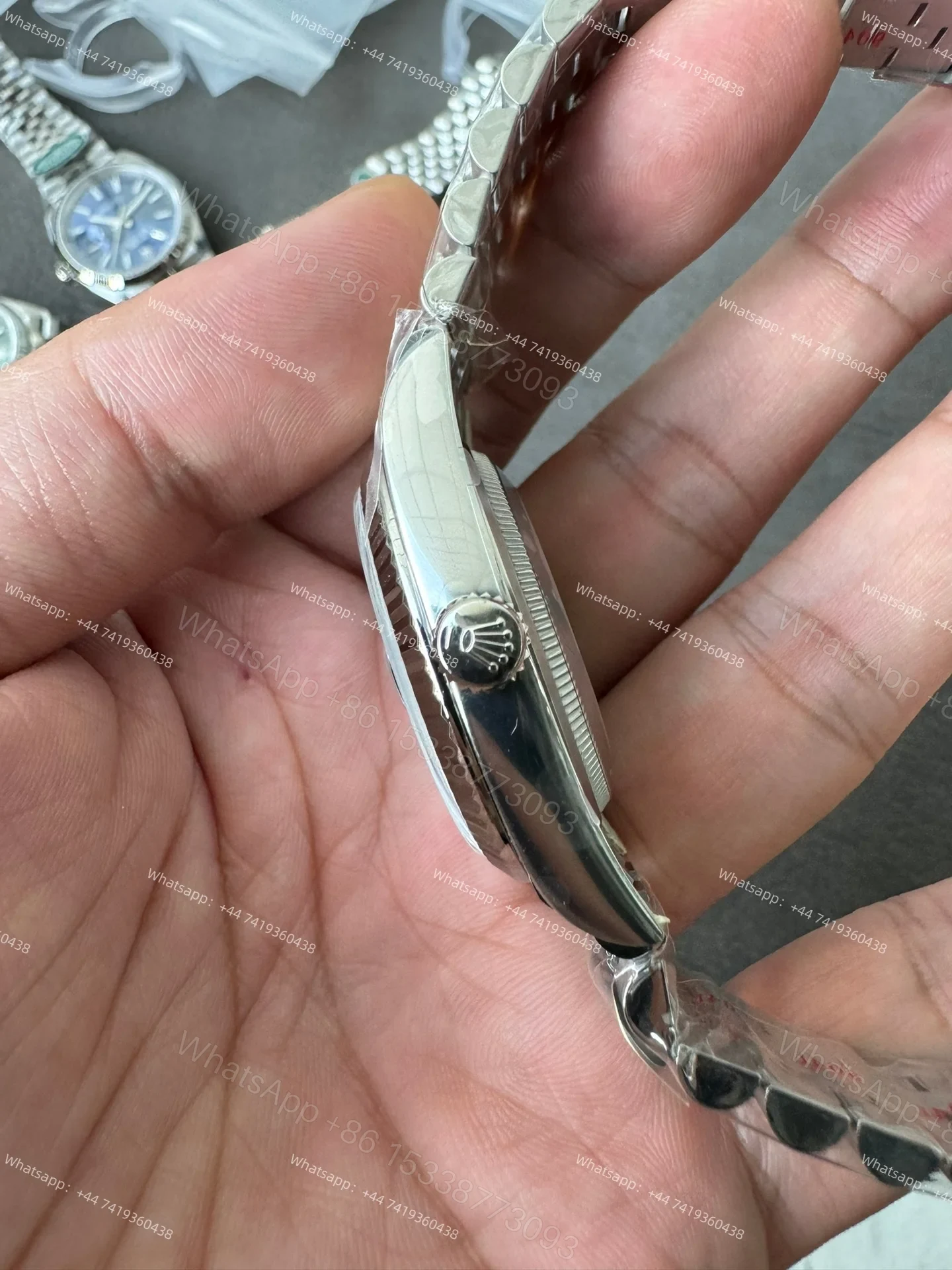 View 6 of Rolex Datejust M126234-0037 Blue Diamond Dial 1:1 Replica Jubilee 36MM 3235 Movement Super Clone Watch