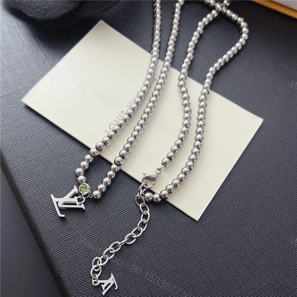 View 3 of LOUIS VUITTON NANO BEADS NECKLACE IN SILVER TONE