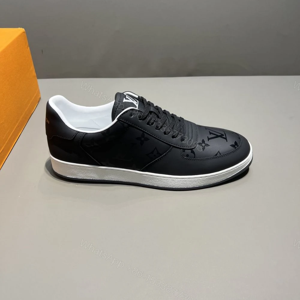 View 7 of Louis Vuitton Rivoli Sneaker Monogram Metallic Canvas Black For Men 1A9FGZ