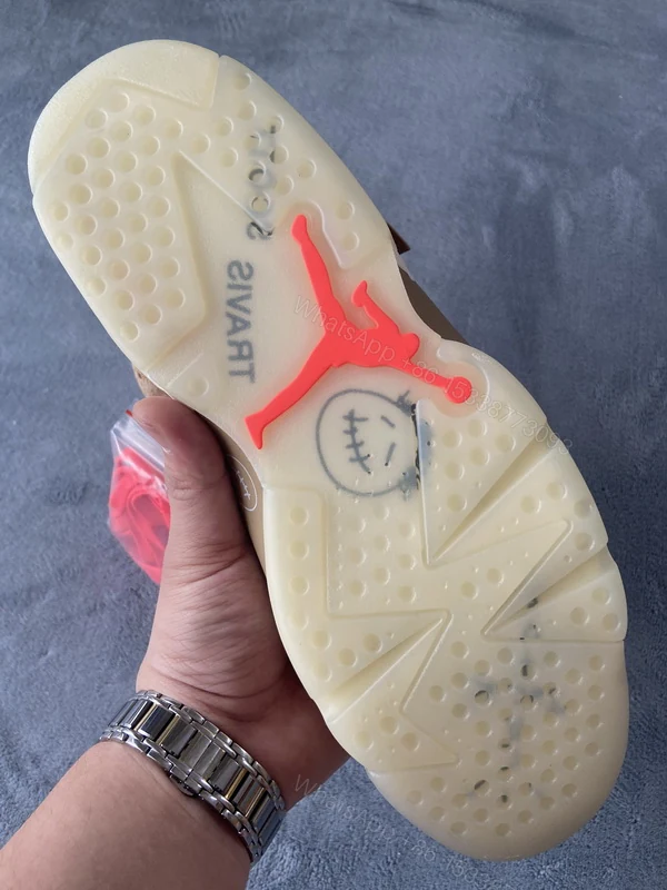 Replica Travis Scott x Air Jordan 6 British Khaki DH0690-200 — view 2